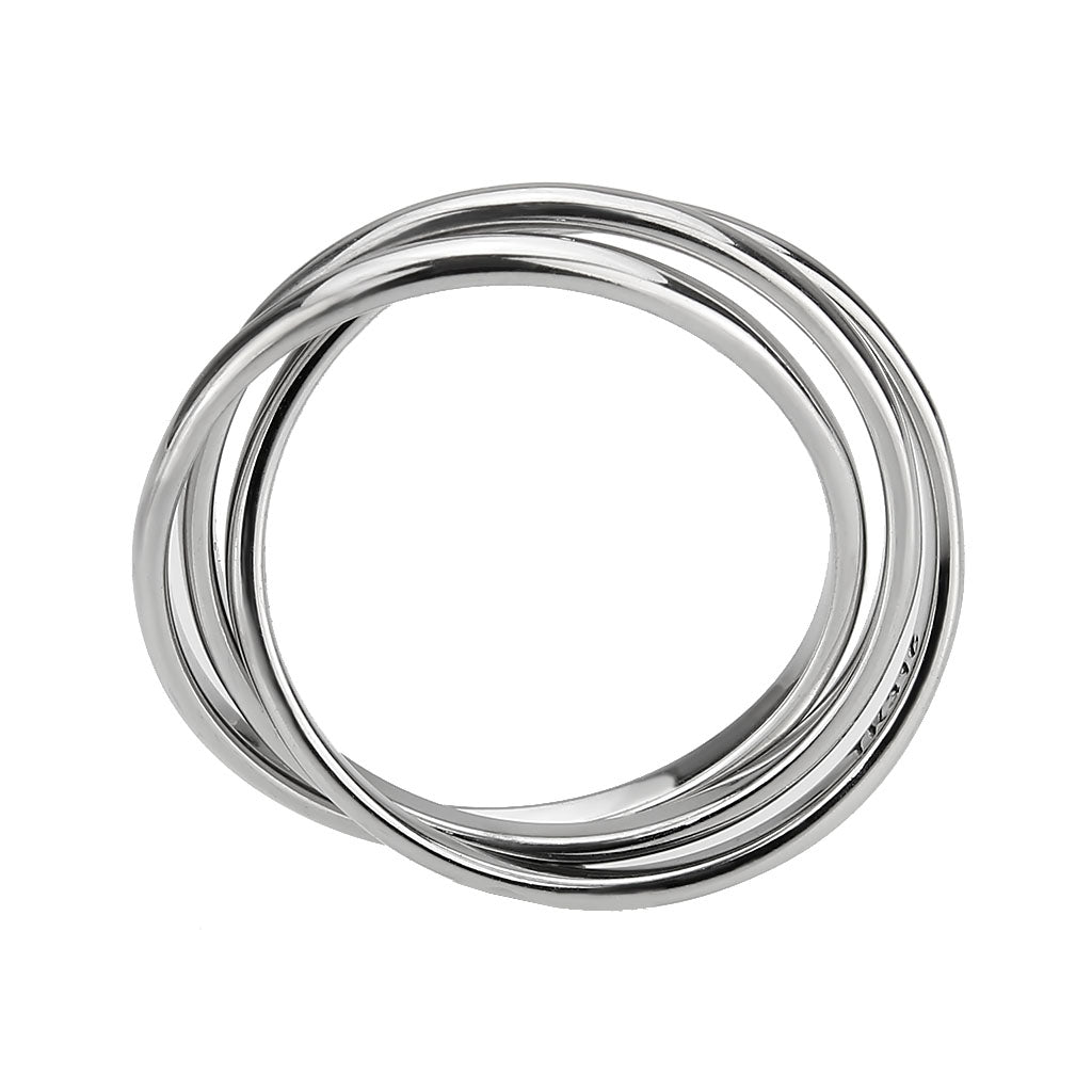 High polished Stainless Steel Interlocking Ring