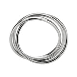 High polished Stainless Steel Interlocking Ring