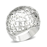High polished (no plating) Stainless Steel Ring with NoStone in No Stone