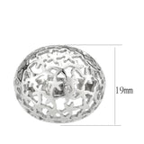 High polished (no plating) Stainless Steel Ring with NoStone in No Stone