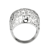 High polished (no plating) Stainless Steel Ring with NoStone in No Stone