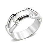High polished (no plating) Stainless Steel Ring with NoStone in No Stone