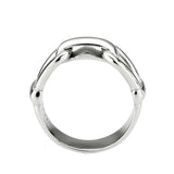 High polished (no plating) Stainless Steel Ring with NoStone in No Stone