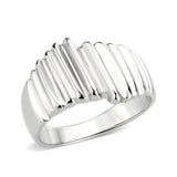 High polished (no plating) Stainless Steel Ring with NoStone in No Stone