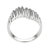 High polished (no plating) Stainless Steel Ring with NoStone in No Stone