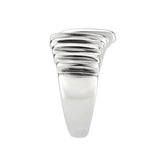 High polished (no plating) Stainless Steel Ring with NoStone in No Stone