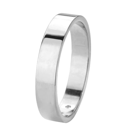 High Polished( No Plated) Stainless Steel Ring with Top Grade Crystal in Clear