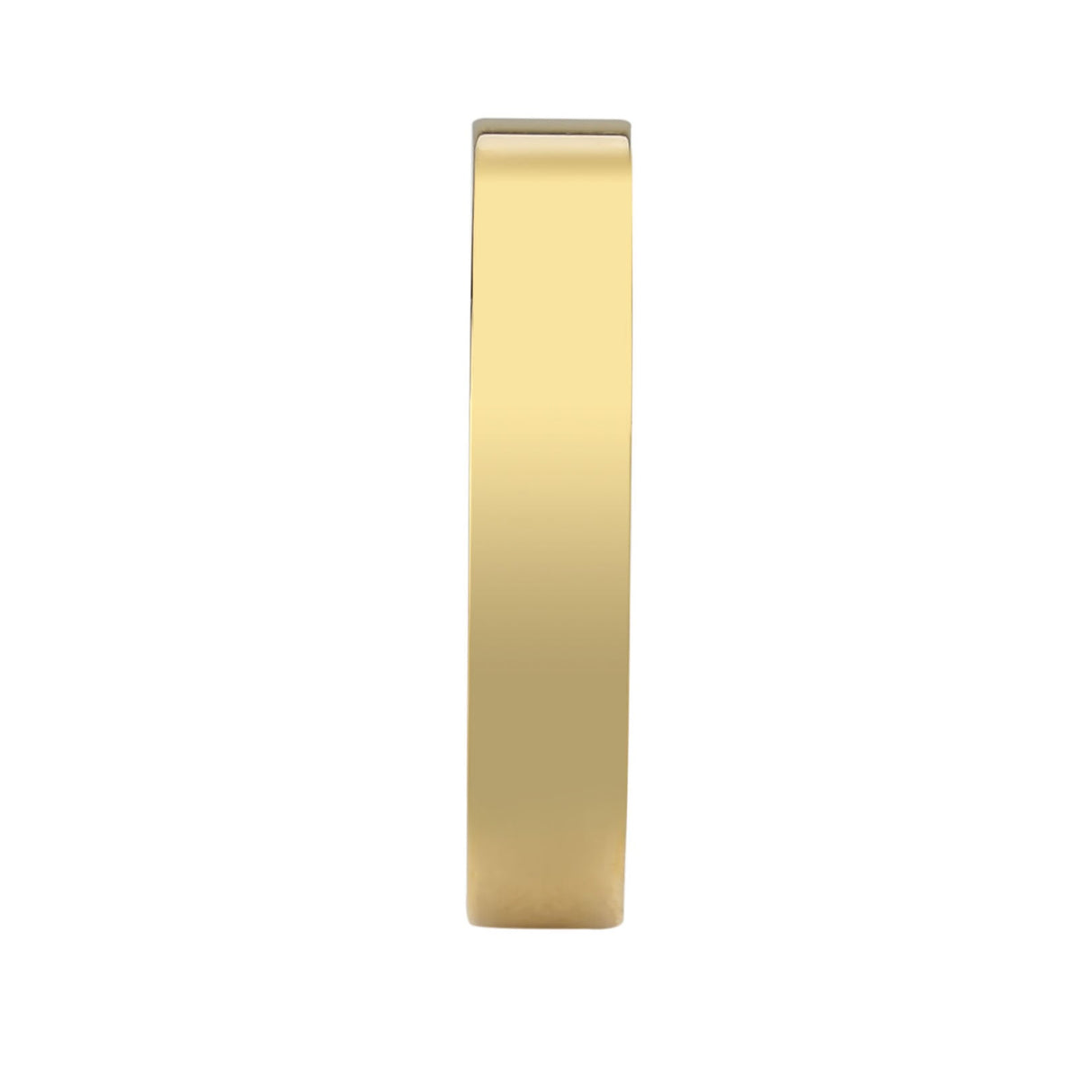 IP Gold Stainless Steel Ring with Top Grade Crystal in Clear