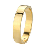IP Gold Stainless Steel Ring with Top Grade Crystal in Clear