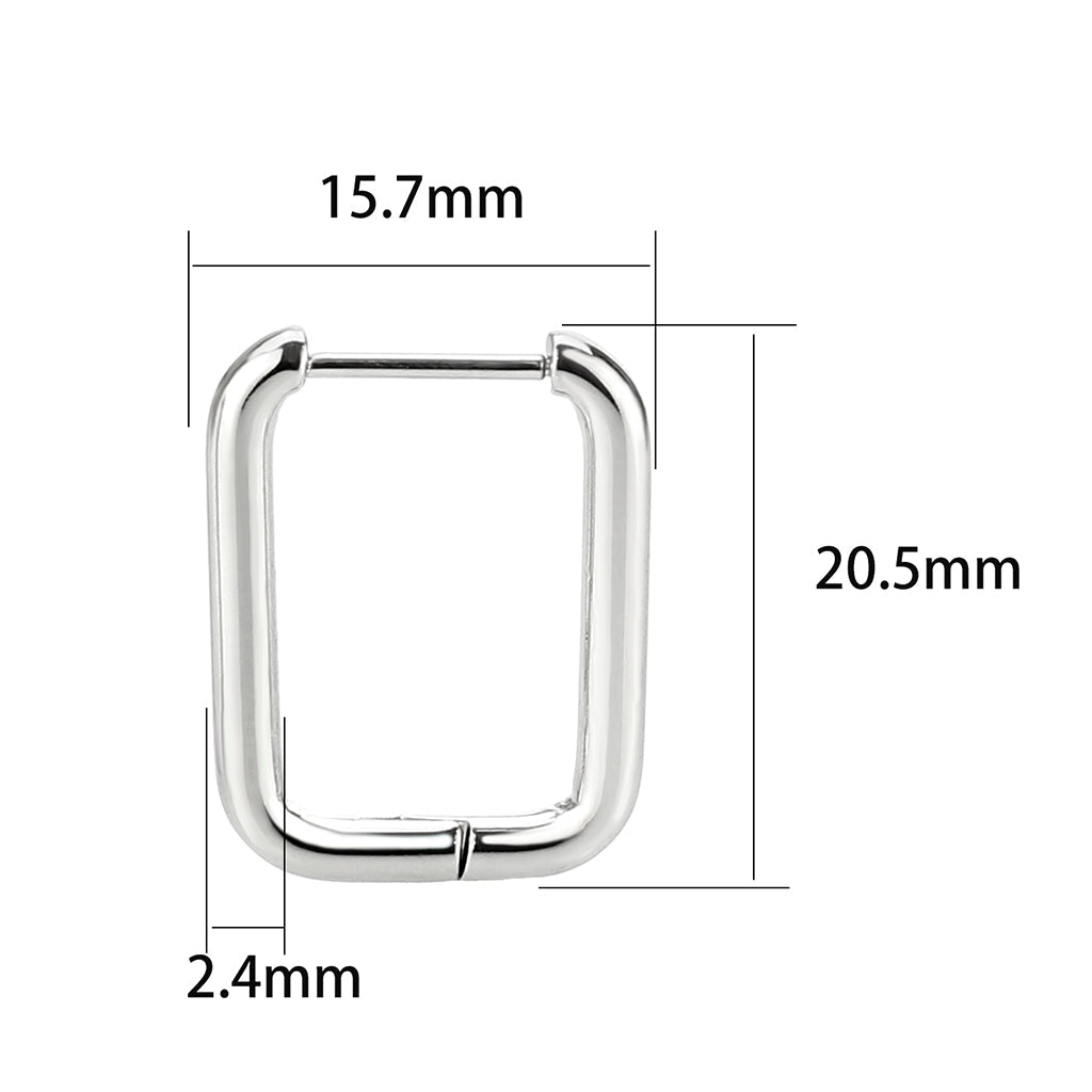 High Polished Minimalist Stainless Steel Earrings