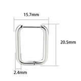 High Polished Minimalist Stainless Steel Earrings