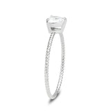 IP Gold(Ion Plating) Stainless Steel Ring with AAA Grade CZ in Clear