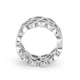 High polished (no plating) Stainless Steel Ring with NoStone in No Stone