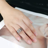 High polished (no plating) Stainless Steel Ring with NoStone in No Stone