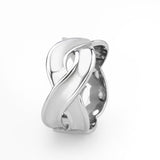 High polished (no plating) Stainless Steel Ring with NoStone in No Stone