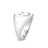 High polished (no plating) Stainless Steel Ring with Epoxy in No Stone