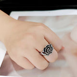 High polished (no plating) Stainless Steel Ring with NoStone in No Stone