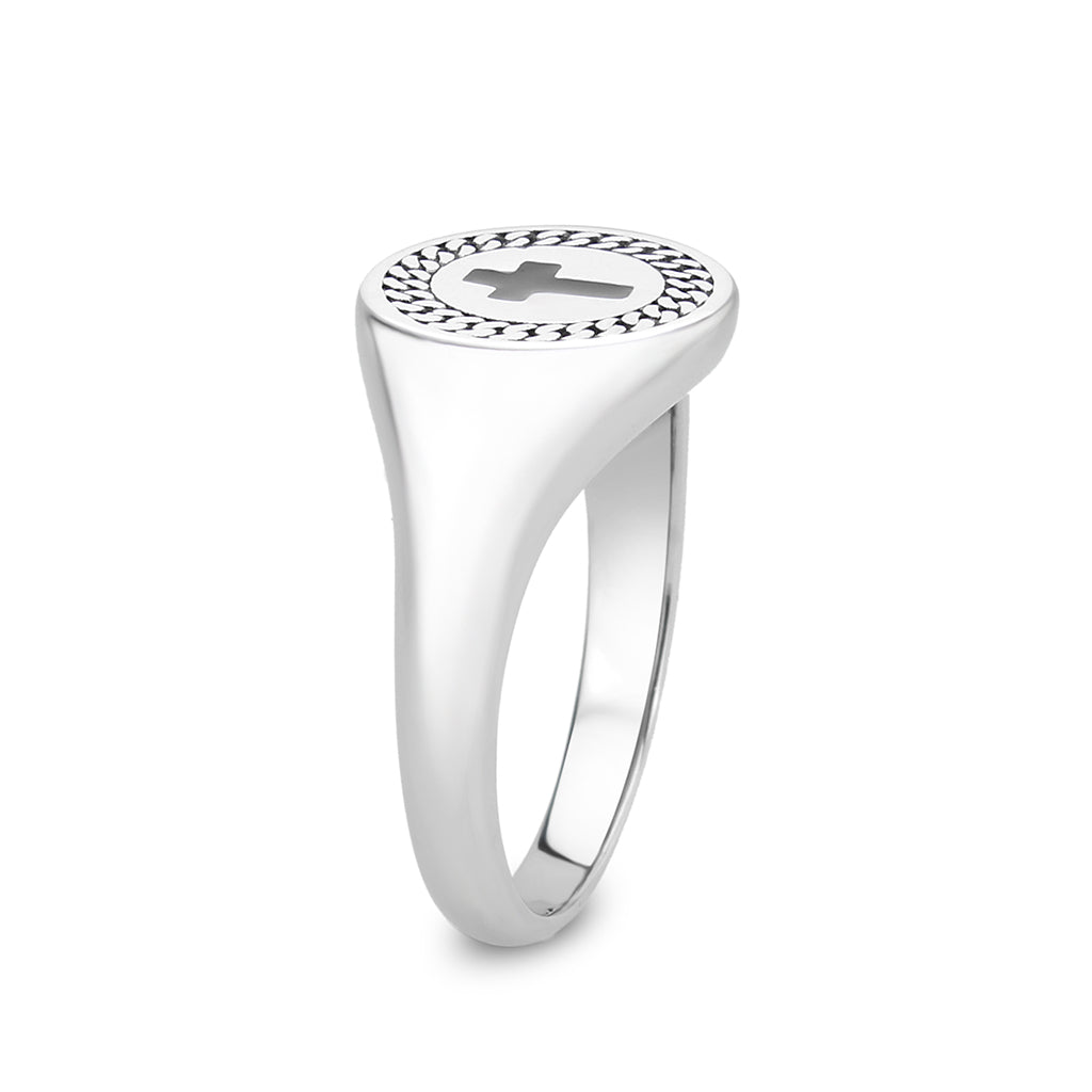 High polished (no plating) Stainless Steel Ring with Epoxy in No Stone