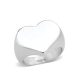 High polished (no plating) Stainless Steel Ring with NoStone in No Stone