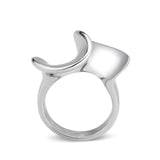 High polished (no plating) Stainless Steel Ring with NoStone in No Stone