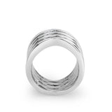 High polished (no plating) Stainless Steel Ring with NoStone in No Stone