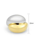 Two Tone IP Gold (Ion Plating) Stainless Steel Ring with NoStone in No Stone