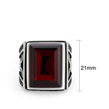 High polished (no plating) Stainless Steel Ring with AAA Grade CZ in Siam