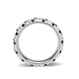 High polished (no plating) Stainless Steel Ring with Top Grade Crystal in MultiColor