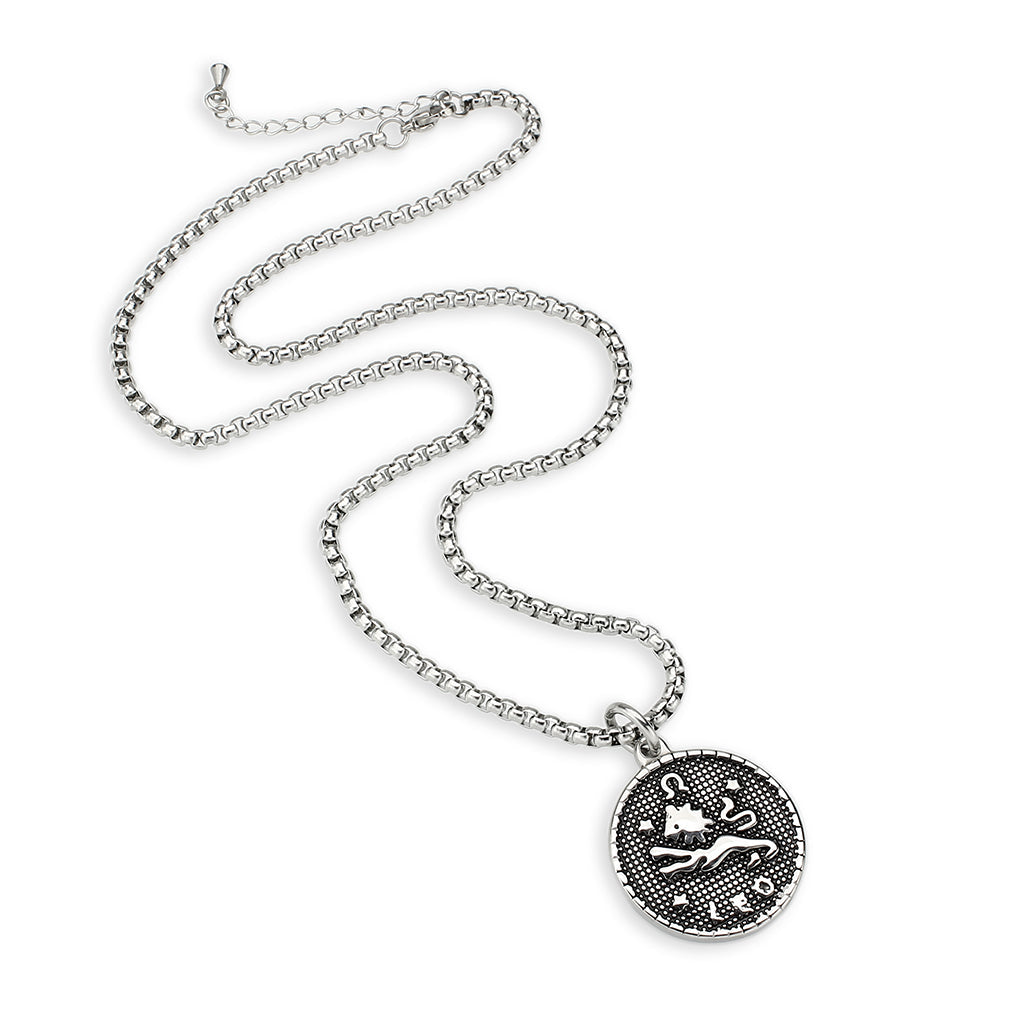 High polished (no plating) Stainless Steel Chain Pendant with NoStone in No Stone