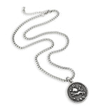 High polished (no plating) Stainless Steel Chain Pendant with NoStone in No Stone