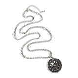 High polished (no plating) Stainless Steel Chain Pendant with NoStone in No Stone