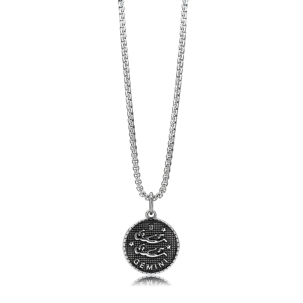 High polished (no plating) Stainless Steel Chain Pendant with NoStone in No Stone