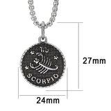 High polished (no plating) Stainless Steel Chain Pendant with NoStone in No Stone