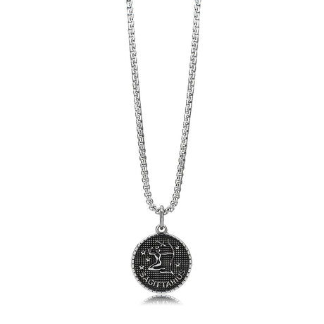 High polished (no plating) Stainless Steel Chain Pendant with NoStone in No Stone