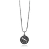 High polished (no plating) Stainless Steel Chain Pendant with NoStone in No Stone