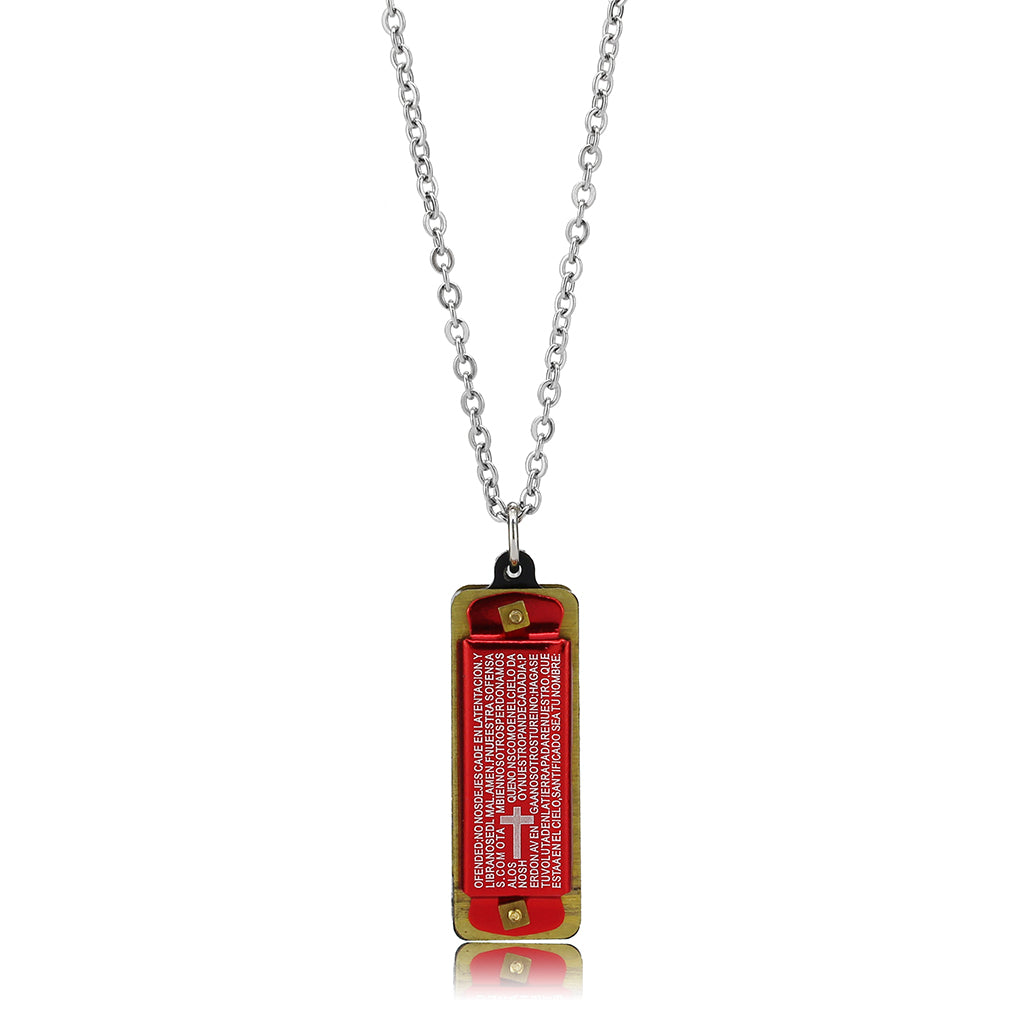 Two Tone IP Gold (Ion Plating) Stainless Steel Chain Pendant with NoStone in No Stone