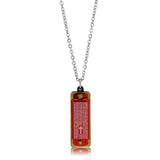 Two Tone IP Gold (Ion Plating) Stainless Steel Chain Pendant with NoStone in No Stone