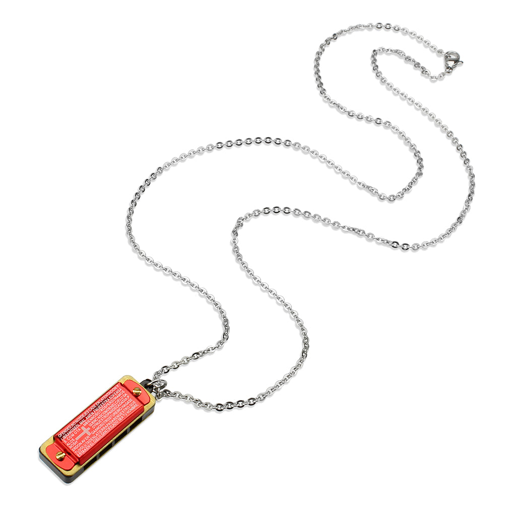 Two Tone IP Gold (Ion Plating) Stainless Steel Chain Pendant with NoStone in No Stone
