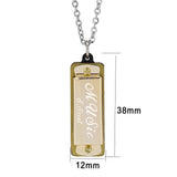 Two Tone IP Gold (Ion Plating) Stainless Steel Chain Pendant with NoStone in No Stone