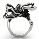 High polished (no plating) Stainless Steel Ring with Top Grade Crystal  in Siam
