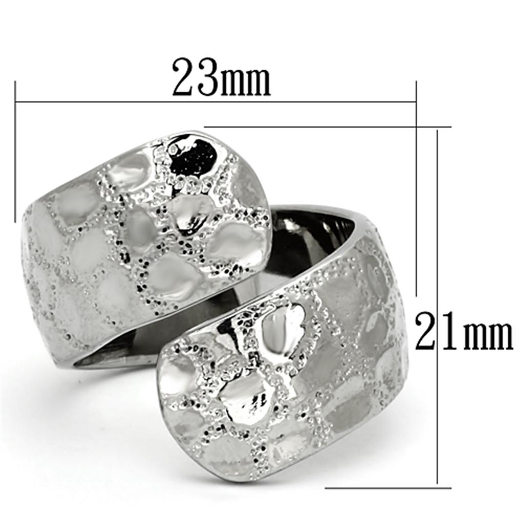 High polished (no plating) Stainless Steel Ring with No Stone