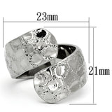 High polished (no plating) Stainless Steel Ring with No Stone