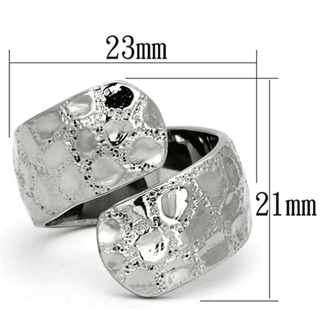High polished (no plating) Stainless Steel Ring with No Stone