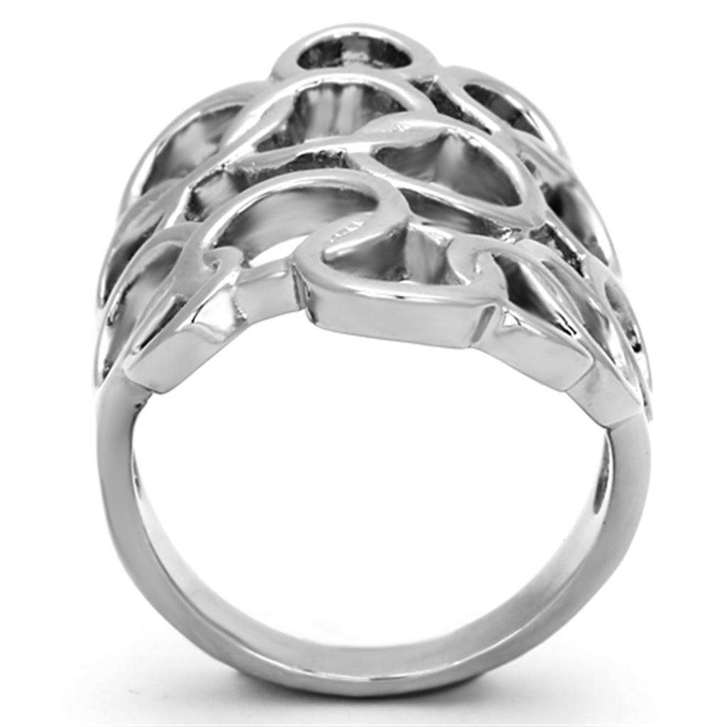 High polished (no plating) Stainless Steel Ring with No Stone
