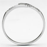 Rhodium 925 Sterling Silver Ring with AAA Grade CZ  in Clear