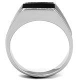 Rhodium 925 Sterling Silver Ring with AAA Grade CZ  in Clear