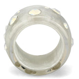 Resin Ring with Top Grade Crystal  in Aurora Borealis (Rainbow Effect)
