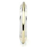 IP Gold(Ion Plating) Brass Ring with Synthetic Synthetic Stone in Clear