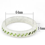 Resin Bangle with Top Grade Crystal  in Peridot