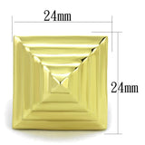IP Gold(Ion Plating) Stainless Steel Ring with No Stone